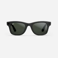 Okulary przeciwsłoneczne - Okulary przeciwsłoneczne Ray-Ban Meta Wayfarer Frame Matte Black, soczewki Transitions Graphite Green Jak nowe - miniaturka - grafika 1