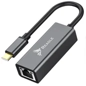 Pozostałe akcesoria sieciowe - Reagle Karta Sieciowa Usb-C 3.1 Gigabit Lan 1000Mb Rj45 - miniaturka - grafika 1