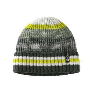 Dziecięca czapka zimowa Jack Wolfskin NIGHT HIKER BEANIE K slate green - S - Czapki dla dzieci - miniaturka - grafika 1