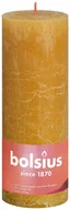 Świece - Bolsius Rustic Shine Świeca pieńkowa 190/68 miodowy żółty - miniaturka - grafika 1