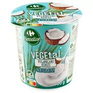 Kefiry, jogurty, maślanki - Carrefour Sensation Vegetal Vegangurt kokos naturalny 400 g - miniaturka - grafika 1