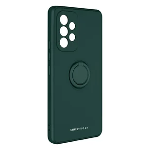 Etui do Galaxy A53 5G Silikonowe Elastyczne z uchwytem wideo z pierścieniem Roar zielone - Etui i futerały do telefonów - miniaturka - grafika 1