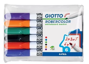 Giotto Marker suchościeralny 6 kolorów GIOTTO - Markery do tablic - miniaturka - grafika 2
