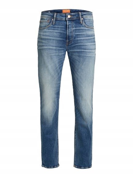 JACK&JONES SPODNIE JEANSOWE RURKI NIEBIESKIE CASUAL 34/30 JSG