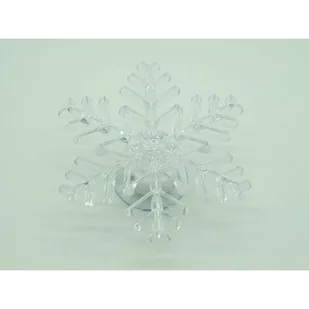 Przyssawka śnieżynka LED 10 cm stałe kolorowe światło - Oświetlenie świąteczne - miniaturka - grafika 1