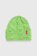 Czapki damskie - Roxy czapka x Rowley kolor zielony z grubej dzianiny - miniaturka - grafika 1