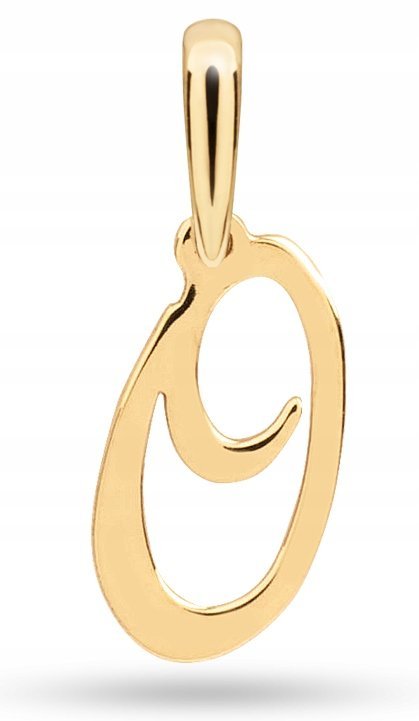 ZŁOTA MODNA ZAWIESZKA LITERKA O 333