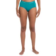 Bielizna sportowa damska - Damskie bokserki Icebreaker Sprite Hot Pants flux green - XL - miniaturka - grafika 1