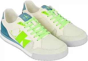 Calvin Klein Męskie trampki o niskim profilu, kremowe białe/artystyczne/boczniaki, 39,5 EU, Kremowy biały łuk ostrygi, 40.5 EU - Trampki męskie - miniaturka - grafika 1