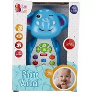 Zabawki interaktywne dla dzieci - BAM BAM Muzyczny telefonik Słoń 481806 - miniaturka - grafika 1