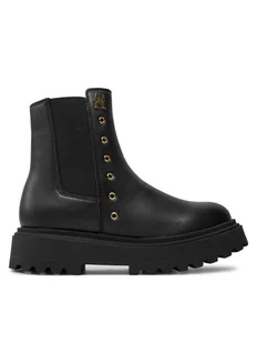 Tommy Hilfiger Botki Chelsea T3A5-33578-1351 S Czarny - Buty dla chłopców - miniaturka - grafika 1