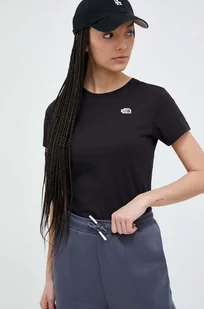 The North Face t-shirt bawełniany kolor czarny - Koszulki sportowe damskie - miniaturka - grafika 1