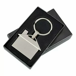 Brelok metalowy House, srebrny - Breloki - miniaturka - grafika 1