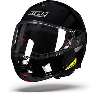 N100-5 Classic N-COM GLOSSY BLACK XXS - Kaski motocyklowe - miniaturka - grafika 1
