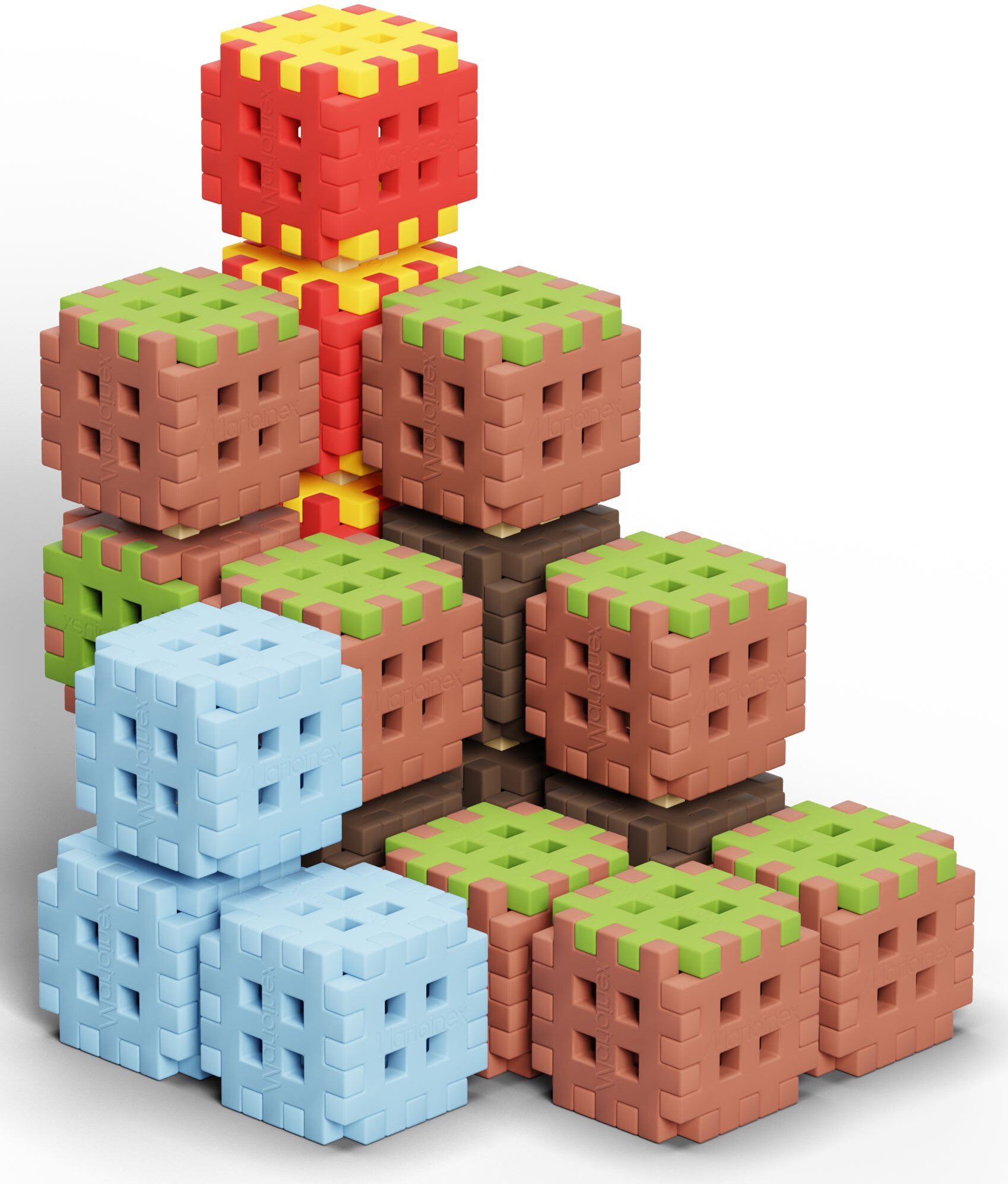 Marioinex Klocki waffle mini Blocks 142el 08204
