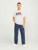 Koszulki męskie - Jack & Jones Koszulka "Luke" w kolorze białym - miniaturka - grafika 1