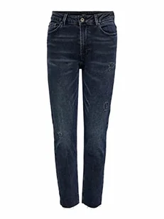 ONLY Jeansy damskie, Niebieski czarny denim, 56-58 - Spodnie damskie - miniaturka - grafika 1