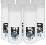 Lampiony i znicze - ZESTAW Wkłady do zniczy parafinowe BISPOL P360 80H 5szt. + Zapałki DABSTER_PL 38szt. - miniaturka - grafika 1