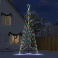 Oświetlenie świąteczne - vidaXL Oświetlenie choinkowe 861 LED wielokolorowe 478 cm - miniaturka - grafika 1