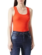 Koszulki i topy damskie - BOSS Damski top z dżerseju, Bright Orange, XS - miniaturka - grafika 1