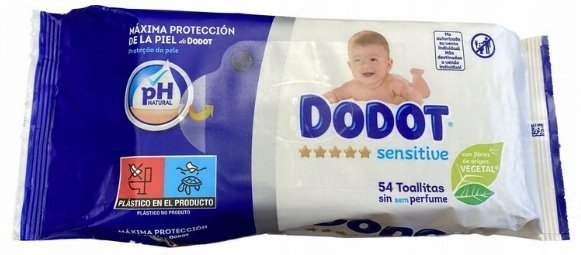 Dodot Sensitive chusteczki nawilżane 1 x 54 szt