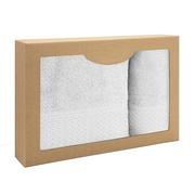 Ręczniki - Zestaw 2 ręczników Solano Biały 50x90+70x140 Darymex - miniaturka - grafika 1