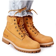 Botki damskie - Damskie Skórzane Trapery Big Star II274447 Camel brązowe - miniaturka - grafika 1