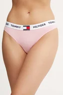Majtki damskie - Tommy Hilfiger stringi kolor różowy UW0UW05616 - miniaturka - grafika 1