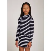 Bluzy dla dziewczynek - Tommy Hilfiger Bluzka | Slim Fit - miniaturka - grafika 1