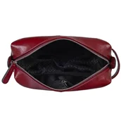 Kosmetyczki, organizery i kuferki - Kosmetyczka skórzana TIZANO KM1 bordowa - miniaturka - grafika 1
