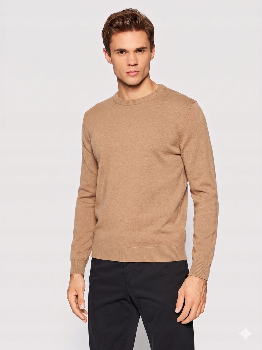 UNITED COLORS OF BENETTON SWETER KLASYCZNY OKRĄGŁY DEKOLT XL 1FTA