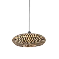 Lampy sufitowe - QAZQA Orientalna lampa wisząca czarny bambus 50 cm - Ostrava - miniaturka - grafika 1