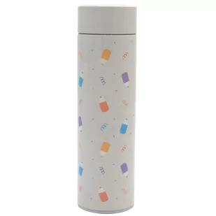Termos Z Sitkiem Na Herbatę Kredki 500 Ml Szary - Termosy - miniaturka - grafika 1