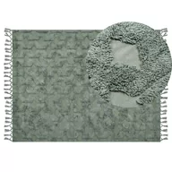 Dywany - Dywan bawełniany 140 x 200 cm zielony KARS - miniaturka - grafika 1