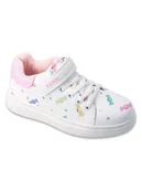 Buty dla dziewczynek - Dziewczęce sneakersy cukierki białe Befado r.26 - miniaturka - grafika 1