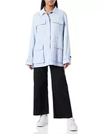 Kurtki damskie - Tommy Hilfiger Kurtka damska Tencel Twill Shacket, Niebieski bryzowy, 62 - miniaturka - grafika 1