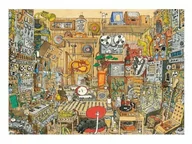 Puzzle - Heye Puzzle 1000 Szalone studio muzyczne + plakat - - miniaturka - grafika 1