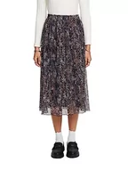 Spódnice - ESPRIT Spódnica midi z plisowaną plisą, czarny, XL - miniaturka - grafika 1