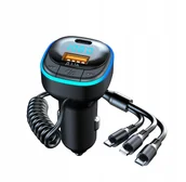 Transmitery FM - Transmiter Fm Bluetooth 5.0 Mp3 Ładowarka Samochodowa Usb-C Micro Lightning - miniaturka - grafika 1