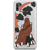 Etui i futerały do telefonów - ERT GROUP etui na telefon Samsung A70, case oryginalny i oficjalnie licencjonowany przez Star Wars, wzór Chewbacca 006, optymalnie dopasowane, plecki z TPU częściowo przeźroczyste - miniaturka - grafika 1