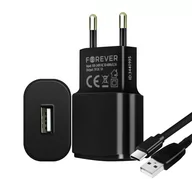 Ładowarki do telefonów - Forever TC-01 GSM032680 czarny - miniaturka - grafika 1