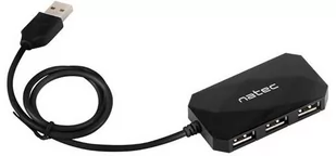 Natec HUB USB 4 LOCUST USB 2.0 BLACK (NHU-0647) - Huby USB - miniaturka - grafika 1