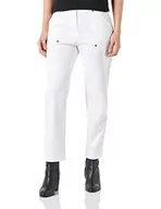 Spodnie damskie - Love Moschino Slim Fit Trousers Damskie Spodnie Casual, Optyczny biały, 44 - miniaturka - grafika 1