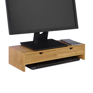 SoBuy Podstawka pod monitor, bambus FRG198-N - Szafki biurowe - miniaturka - grafika 1