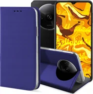 Etui i futerały do telefonów - ETUI Z KLAPKĄ DO XIAOMI REDMI A3 GRANATOWE ZAMYKANE MAGNETYCZNE KABURA CASE - miniaturka - grafika 1