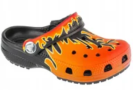 Buty dla dziewczynek - Crocs Classic Flame Clogs Kids T 211214-0C4 Czarne 23/24 - miniaturka - grafika 1