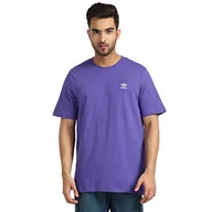 Koszulki męskie - adidas Męski T-shirt Essential Tee, fioletowy, średni - miniaturka - grafika 1