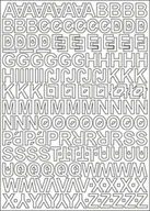 Zestawy piśmiennicze - Litery samoprzylepne 3cm białe mat arkusz 225 znaków - miniaturka - grafika 1