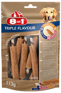 8in1 Przysmak 8in1 Triple Flavour Ribs 6 szt. Dostawa GRATIS od 99 zł + super okazje - Przysmaki dla psów - miniaturka - grafika 2