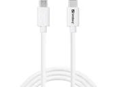 Kable komputerowe i do monitorów - Sandberg 136-74 kabel USB 1 m USB C Micro-USB B Biały - miniaturka - grafika 1